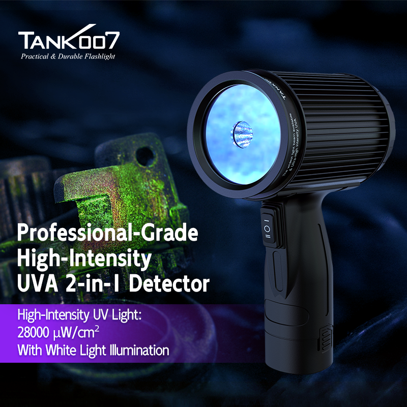 professional black light flashlight A300KU Industry NDT Torch Light Non-destructive Testing LED 365nm Uv  Flashlight Blacklight 2 in 1 UVA Detect Linternas