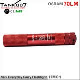 TANK007 HM01 OSRAM Outdoor Mini Flashlight 70 lumen led torch promotion gift finger size flashlight