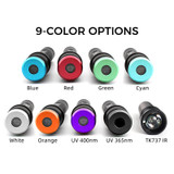 Tank007 CI02V2 Forensic 365nm uniform light CSI torchlight even blacklight torch 365 nm multi wavelength LED UV flashlight CI02V2 KIT PRO