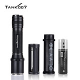 TANK007 PC11B Tactical Police Rechargeable Flashlight with scientific design, ideal for military police, outdoor camping and searching
