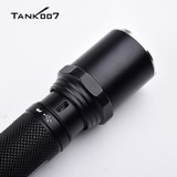 TANK007 PC11B Tactical Police Rechargeable Flashlight with scientific design, ideal for military police, outdoor camping and searching