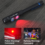 UVAY3 three-light flashlight white light, red light and ultraviolet light three-in-one flashlight
