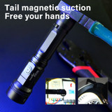 KC70 PLUS Aluminum LED Flashlight High Power Torch Light Long Range Rechargeable 105° Bearing Rotating Working Linternas