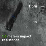 KC70 PLUS Aluminum LED Flashlight High Power Torch Light Long Range Rechargeable 105° Bearing Rotating Working Linternas