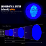 CI02V2 KIT PRO（includes two sets of batteries） Forensic 365nm uniform light CSI torchlight even blacklight torch 365 nm multi wavelength LED UV flashlight