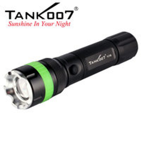 New  Released TANK007 TC18  rechargeable flashlight with attractive green fluorescent  circle