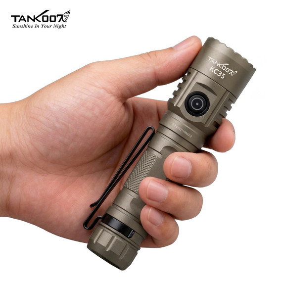 KC35 Waterproof Tactical Flashlight Rechargeable High Power 5000lm Outdoor Linternas Bright Self Defense Torch Light