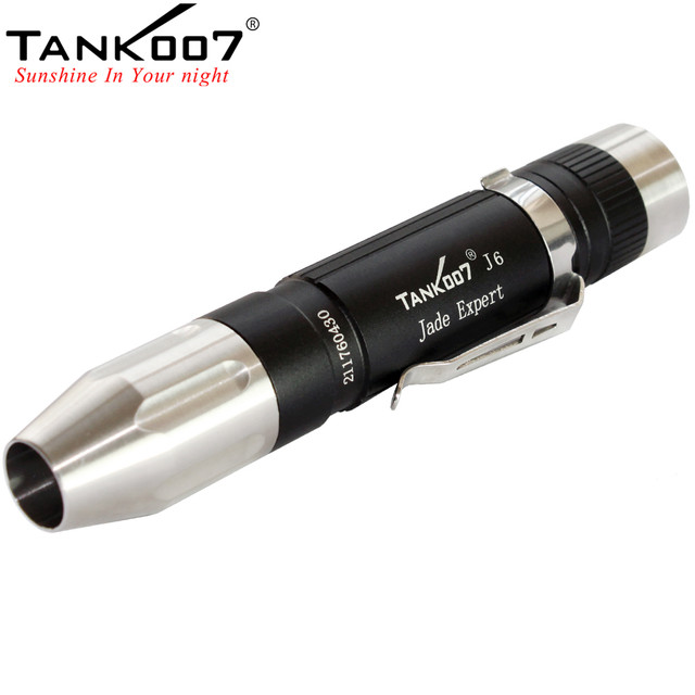 TANK007 J6 LED Cool White Light Torch Gemstone Jewelry Jade Tool Flashlight