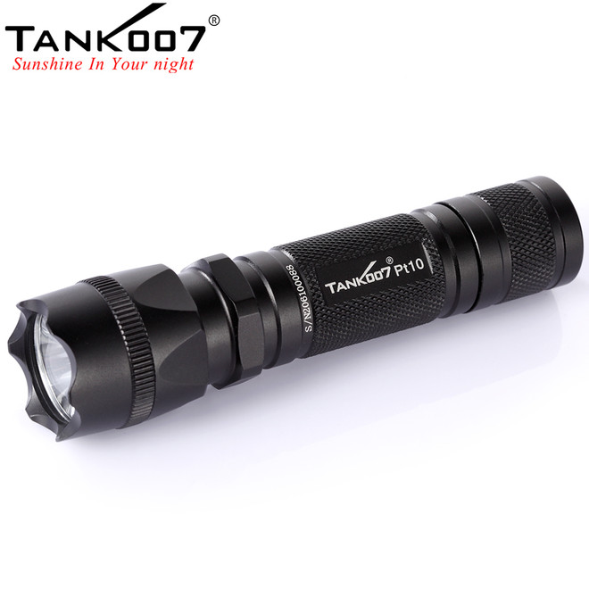 TANK007 CREE T6 Power Light LED torch Military Tactical Flashlight Torch hunting flashlight outdoor portable led  flashlight  PT10