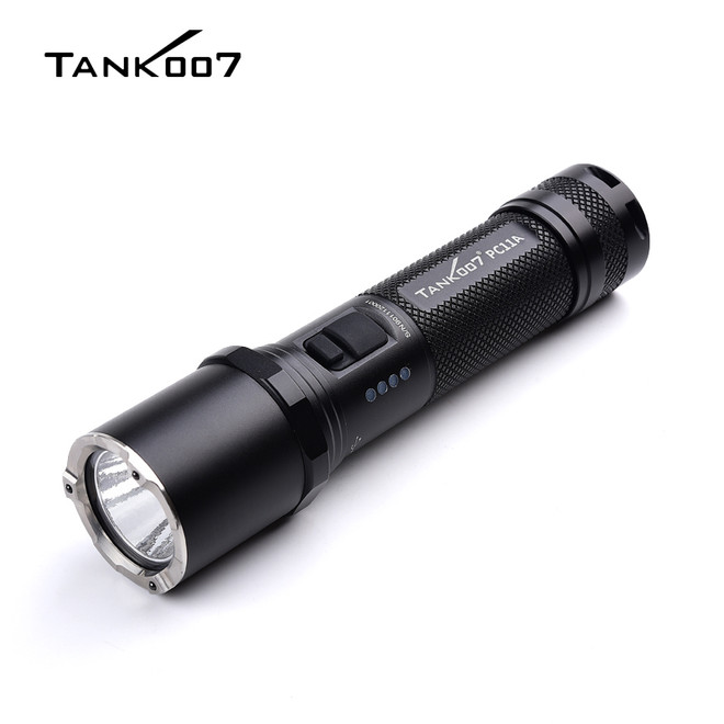 TANK007 PC11A Police Rechargeable Flashlight  high-power LED direct charging flashlight