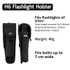 TANK007 NEW High Quality Rubber Nylon LED Flashlight Holster Pouch Torch Holder
