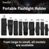 TANK007 NEW High Quality Rubber Nylon LED Flashlight Holster Pouch Torch Holder