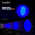 Tank007 CI02V2 Forensic 365nm uniform light CSI torchlight even blacklight torch 365 nm multi wavelength LED UV flashlight CI02V2 KIT PRO