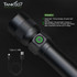 Tank007 KZ02 high power zoomable flashlight USB rechargeable torch light long range hunting tactical LED torch