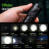 KC35 Waterproof Tactical Flashlight Rechargeable High Power 5000lm Outdoor Linternas Bright Self Defense Torch Light