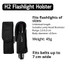 TANK007 NEW High Quality Rubber Nylon LED Flashlight Holster Pouch Torch Holder H1~H8