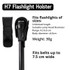 TANK007 NEW High Quality Rubber Nylon LED Flashlight Holster Pouch Torch Holder H1~H8