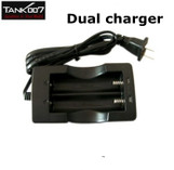 TANK007 3.7V Li-ion Rechargeable for two 18650 Battery AC Charger USA Plug