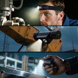 Magnetic mini zoomable flashlight E16