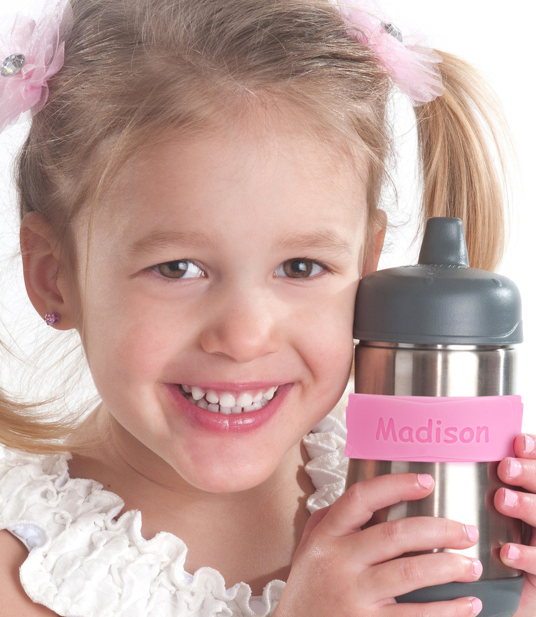 Personalized Stainless Steel Sippy Cups for Toddler Girls