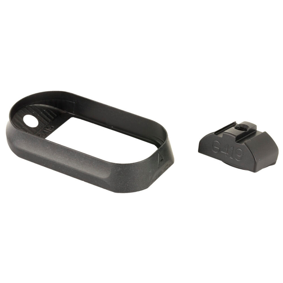 Agency Arms Magwell No Back Strap For Glock 19 Gen4 Black