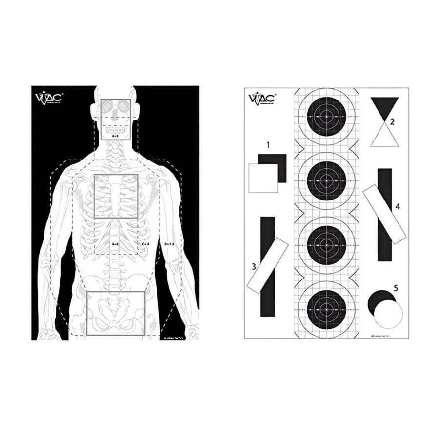 Viking Tactics VTAC (PAPER) Double Sided Tactical Target (100 count)
