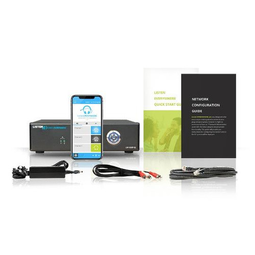 ListenTech AUDIO EVERYWHERE 2-Channel Server Wireless Listening System for Smartphones