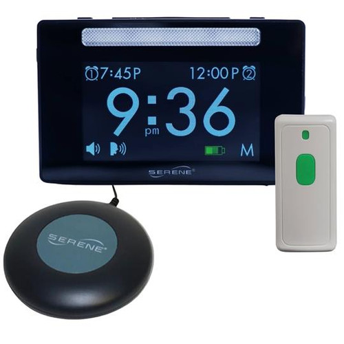 Serene Innovations CentralAlert Wireless Doorbell System w/Alarm Clock Receiver & Bed Shaker