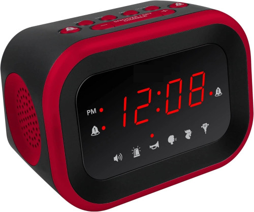 Super Loud 115dB Dual Alarm Clock for Heavy Sleepers