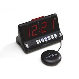 ClearSounds SW200 ShakeUp WakeUp Clock w/Lamp Outlet and Bed Shaker