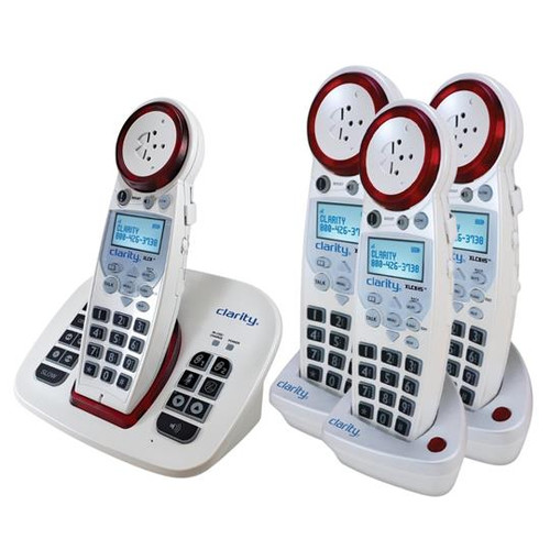 Clarity XLC8 Amplified Cordless Speakerphone with (3) Expansion Handsets