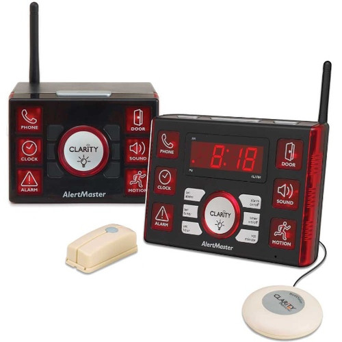 Clarity AlertMaster AL10 Door/Phone/Clock Notification System Combo with AL12 Remote Receiver