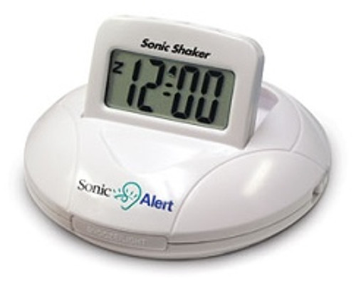 Sonic Shaker Vibrating Portable Travel Clock