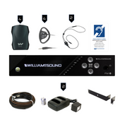 Williams Sound FM Plus Large-area Dual FM and WiFi Assistive Listening System w/ Professional Installation Kit