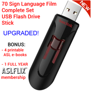 ASL 70-Film Training Set on USB Drive