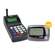 Long Range Alpha-Numeric Vibrating Paging System w/10 Pagers