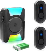 Wireless 1000 ft. Loud Flashing Vibrating Doorbell / Paging System