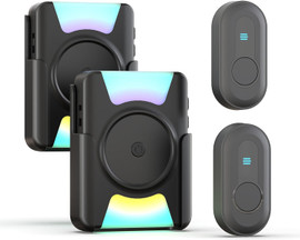 bluetooth vibrating pager Wireless 1000 ft. Loud Flashing Vibrating Doorbell / Paging System