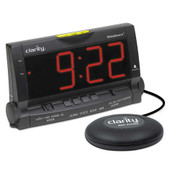 Wake Assure Clock w/Lamp Outlet and 12V Pillow Vibrator