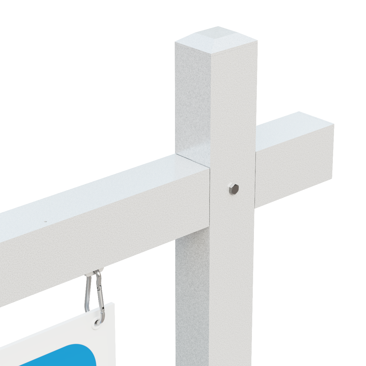 Colonial Sign Posts Colonial - Aluminum Real Estate Sign Post - 2 Piece Post System