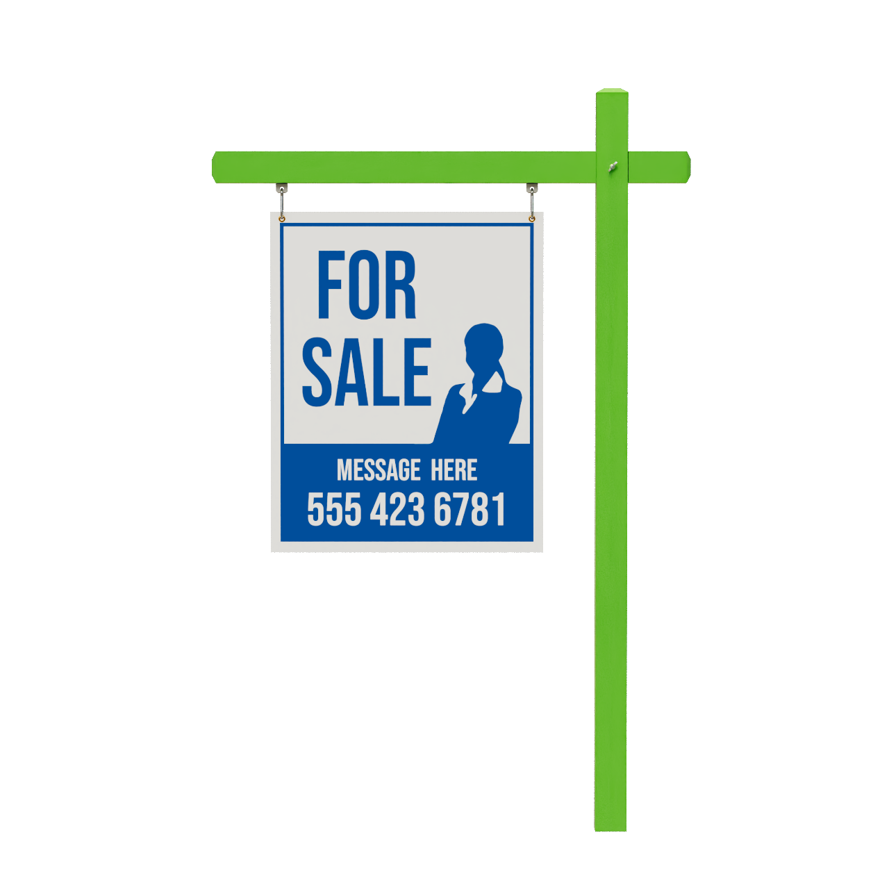 Custom Coloured Aluminum Real Estate Sign Posts