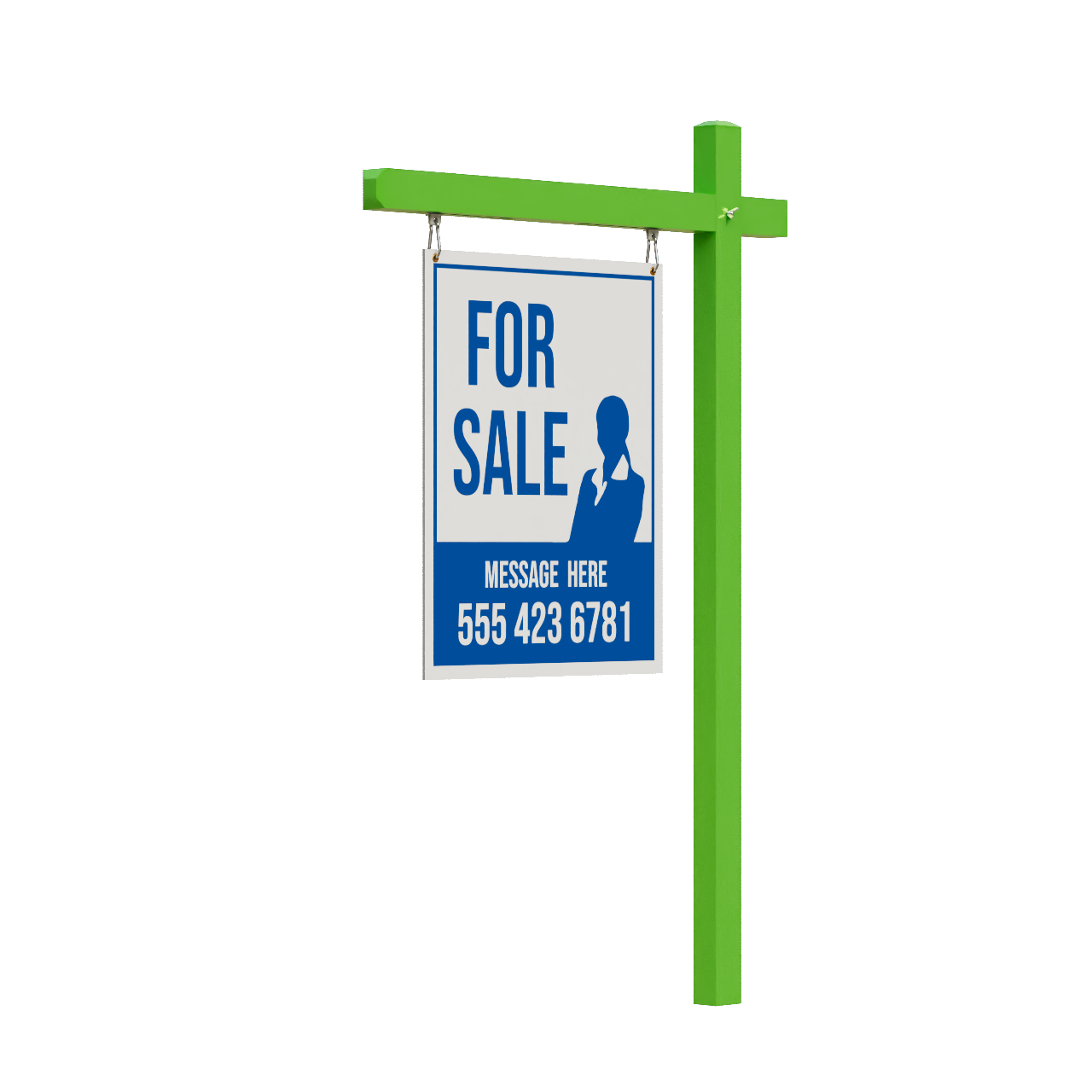 Custom Coloured Aluminum Real Estate Sign Posts