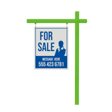 Custom Coloured Aluminum Real Estate Sign Posts