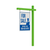 Custom Coloured Aluminum Real Estate Sign Posts
