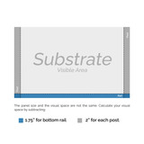 Vinyl Single Rail Frame