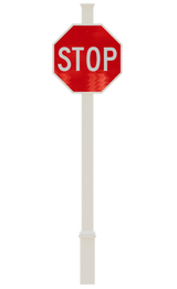 Vinyl Informational Street Sign Post