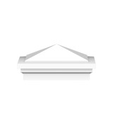 3" Princeton Cap - White