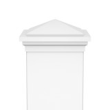 4" Princeton Cap White