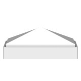 4" Pyramid Cap White