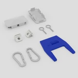 Vinyl REP Hardware - Adjustable Slot Style